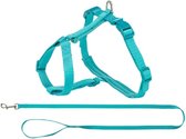 Trixie kattentuig premium met riem turquoise