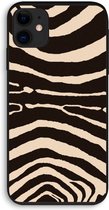 CaseCompany® - iPhone 11 hoesje - Arizona Zebra - 100% Biologisch Afbreekbaar - Duurzaam - Biodegradable Soft Case - Milieuvriendelijke Print op Achterkant - Zwarte Zijkanten - Bescherming Ov