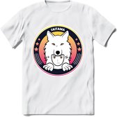 Saitama T-Shirt | Wolfpack Crypto ethereum Heren / Dames | bitcoin munt cadeau - Wit - 3XL