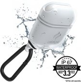 Apple AirPods 1 Hoesje - Catalyst - Waterproof Serie - Siliconen Hoesje - Wit - Hoesje Geschikt Voor Apple AirPods 1