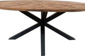 Eettafel Mango Nora - Ovaal - Visgraat - 260 cm