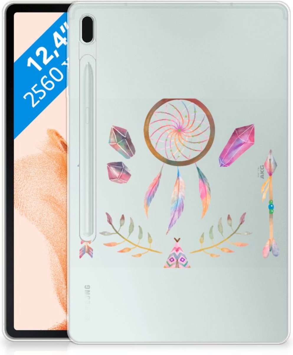 Samsung Galaxy Tab S7FE Tablet Back Cover Boho Dreamcatcher