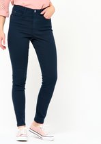 LOLALIZA Skinny broek met push up - Marine Blauw - Maat 38