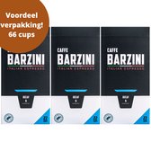 Barzini Decaf Cups - 3x 22 Cafeïnevrije koffie cups - Totaal 66 capsules - 100% Rainforest Alliance koffie cups - koffiecapsules