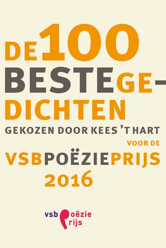 De 100 beste gedichten voor de VSB Poëzieprijs 2016 - cover