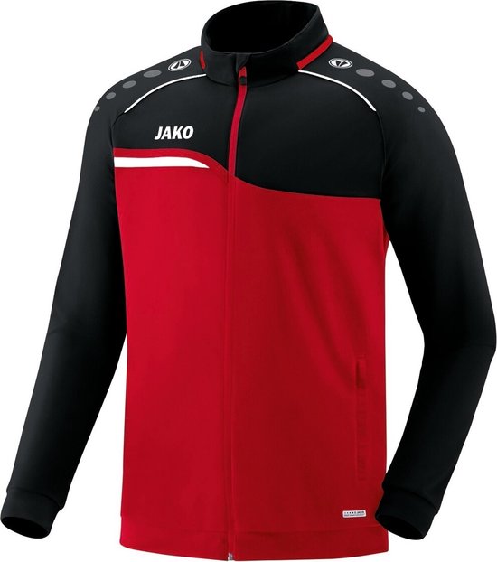 Jako - Polyester jacket Competition 2.0 Senior - Polyester jacket Competition 2.0 - L - rood/zwart