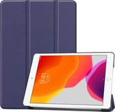 Mobigear Tablethoes geschikt voor Apple iPad 7 (2019) Hoes | Mobigear Tri-Fold Bookcase - Donkerblauw