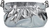 Alix the Label Metallic Faux Leather Bag Clutches - Zilver