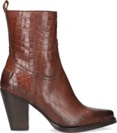 Shabbies 183020246 Enkellaarsjes - Enkelboots met rits - Dames - Cognac - Maat 39