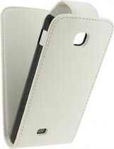 Xccess Leather Flip Case LG Optimus F5 P875 White