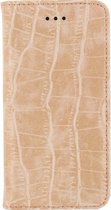 Apple iPhone Xs Hoesje - Mobilize - Premium Gelly Serie - Kunstlederen Bookcase - Coral Pink Alligator - Hoesje Geschikt Voor Apple iPhone Xs
