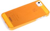 Apple iPhone 5/5s/SE Hoesje - Rock - Texture Serie - Hard Kunststof Backcover - Oranje - Hoesje Geschikt Voor Apple iPhone 5/5s/SE