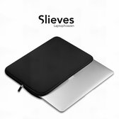 Slieves - Laptophoes - 15.6 inch - Laptop Sleeve - Schok Resistent - Neoprene - (Spat) Waterdicht - Zwart