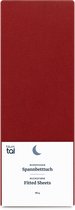 Blumtal Hoeslaken - Microfiber Hoeslakens - 90 x 200 x 30cm - Katoen - Aurora Rood - Rood