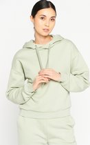 LOLALIZA Basic hoody - Khaki - Maat XXL