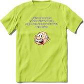 Onze abraham is nog niet zo oud T-Shirt | Grappig Abraham 50 Jaar Verjaardag Kleding Cadeau | Dames – Heren - Groen - L