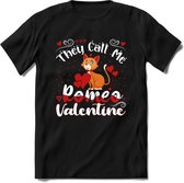 They Call Me Romeo - Valentijn T-Shirt | Grappig Valentijnsdag Cadeautje voor Hem en Haar | Dames - Heren - Unisex | Kleding Cadeau | - Zwart - XL