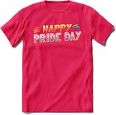 Pride Day | Pride T-Shirt | Grappig LHBTIQ+ / LGBTQ / Gay / Homo / Lesbi Cadeau Shirt | Dames - Heren - Unisex | Tshirt Kleding Kado | - Roze - XL