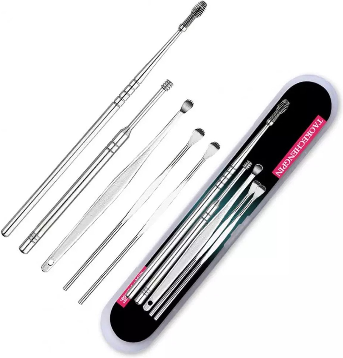 Goedkoopste Earpics - Oor wax stokjes - RVS - ear cleaner - oor reiniger - oor wax verwijderaar