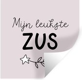 Stickers muraux - Film autocollant - Citations - Ma plus belle soeur - Dictons - Soeur - 120x120 cm - Film adhésif - Stickers muraux Chambre d'enfant - Papier peint autocollant XXL
