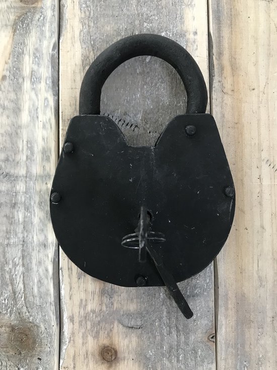 Antiek hangslot voor tuinpoort, kast, meubelslot