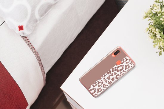 Coque Samsung Galaxy A20e - Animal Print - Rose - Animaux - Coque de téléphone en Siliconen