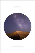 Walljar - Starry Night Mingsha Mountain - Muurdecoratie - Poster met lijst