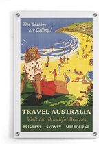 Walljar - Australië Stranden - Muurdecoratie - Plexiglas schilderij