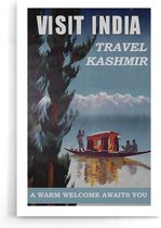 Travel Kashmir - Walljar - Wanddecoratie - Poster