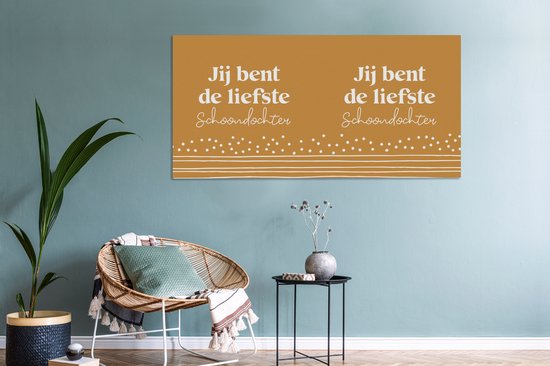 Peinture sur toile 160x80 cm - Décoration murale Fille - Motifs - Proverbes - Décoration murale murale salon - Décoration chambre - Accessoires de chambre - Peintures