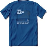 SU-35 Vliegtuig T-Shirt | Unisex leger Kleding | Dames - Heren Straaljager shirt | Army F16 | Grappig bouwpakket Cadeau | - Donker Blauw - XXL