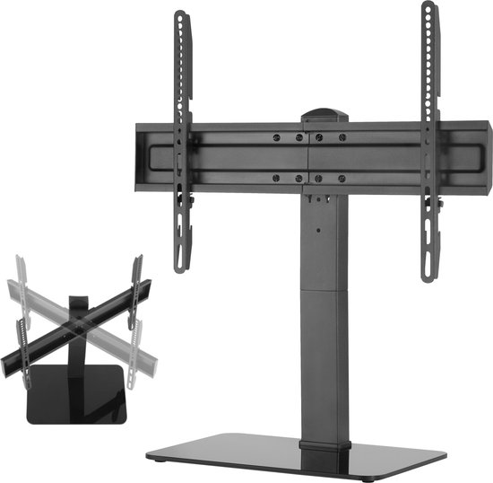 Meuble TV - trépied TV - modèle de table - rotatif - réglable en hauteur de 36  cm à 55 cm | bol