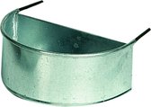 Flamingo eet- en drinkpot zilver - metaal - 14.5cm l x 15cm b x 6cm h