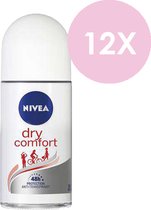 Nivea Deodorant roller - Woman dry comfort - 12 x 50 ml