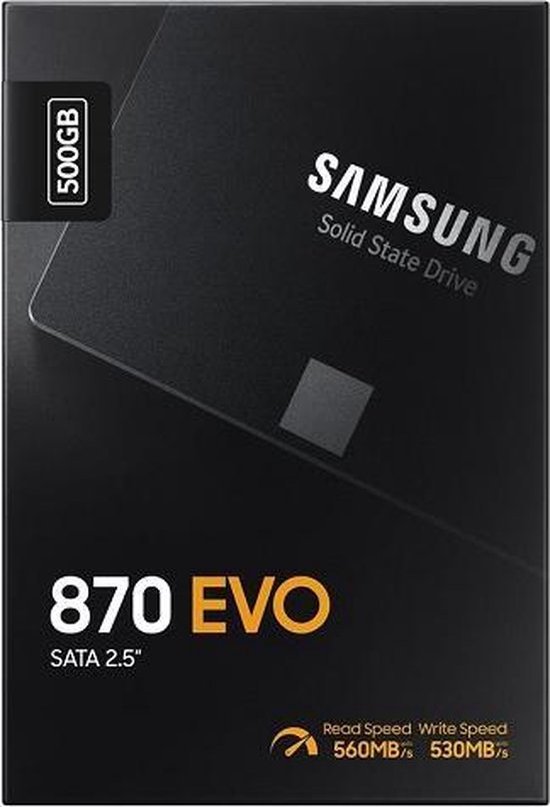 Samsung 870 EVO - Interne SSD - 2.5 Inch - 500 GB - Samsung