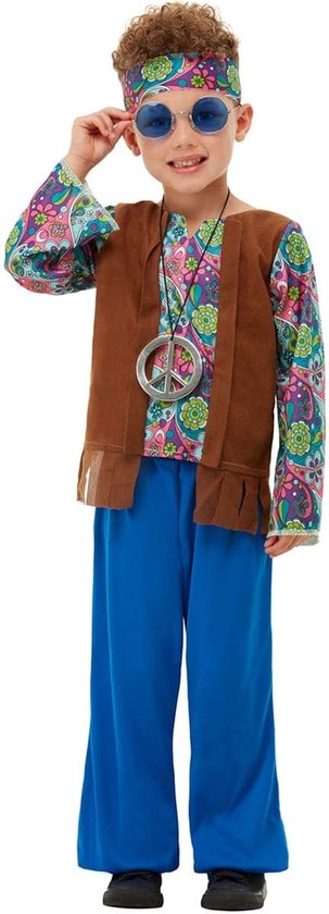 FUNIDELIA Hippie kostuum voor jongens - 10-12 jaar (146-158 cm)