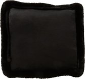 Kussen | textiel | zwart | 51x51x (h)5 cm