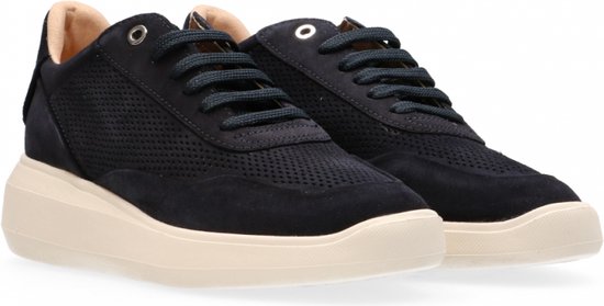 Geox - Rubidia Sneaker Suede - Blue - 39 | bol.com