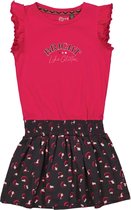 Quapi meisjes korte mouwen jurk Mabina Pink Fuchsia
