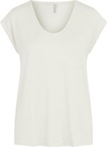 Pieces T-shirt Pcbillo Tee Lurex Stripes Noos 17078572 Bright White/gold Lurex Dames Maat - XL