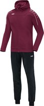 Jako - Hooded Tracksuit Classico Woman - Polyesterpak met kap Classico - 44 - Rood