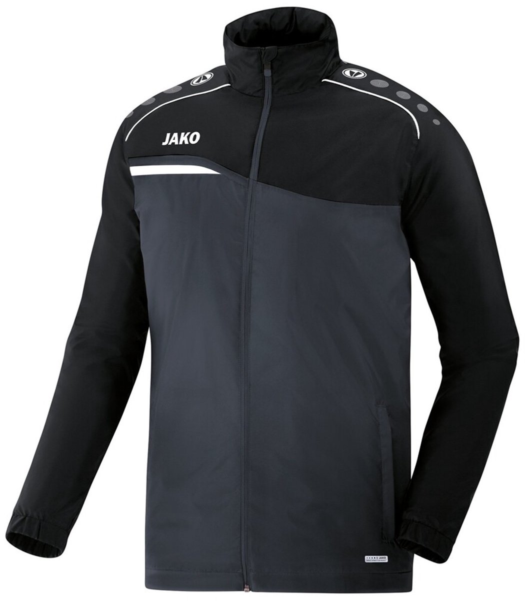 Jako Competition 2.0 Regenjas Kinderen - Anthracite / Zwart | Maat: 152