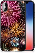 Smartphone Hoesje Geschikt voor iPhoneX | Xs Smartphonehoesje met Zwarte rand Vuurwerk