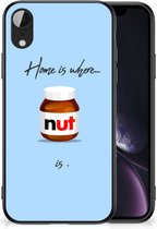 Leuk Hoesje Geschikt voor iPhone XR Smartphone Hoesje met Zwarte rand Nut Home