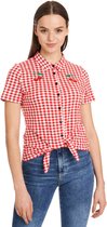 Pussy Deluxe Blouse -XXL- Red Plaid Rood