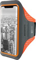 Apple iPhone X/10 Hoesje - Mobiparts - Comfort Fit Serie - Neopreen Sportarmband - Neon Orange - Hoesje Geschikt Voor Apple iPhone X/10