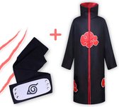 LBB - Naruto cape - One size - Inclusief headband - Cloak - Naruto kleding - Naruto costuum - Naruto Uzumaki - cosplay - Anime - Kakashi - Boruto - Akatsuki cloak - Naruto hoodie -