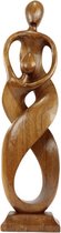 Beelden - Abstract - Hout - Bruin - 79x20x8 cm - Indonesie - Sarana - Fairtrade
