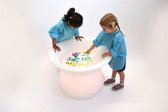 TickIT Sensoritische Ontdekkingstafel met licht - ⌀80 cm - Lichttafel voor zand en water - Snoezellamp- Sensorisch speelgoed - Sensory stimulatie - Zintuiglijke stimulatie- Klaslokaal - Lichtemmer