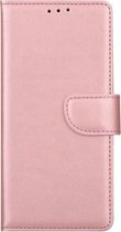 LuxeBass Telefoon Wallet Bookcase voor Motorola Moto G5s Plus - Portemonnee telefoonhoesje voor Bankpassen - Kunstleer - Siliconen Houder - Magnetische sluiten- Rose goud - bookcas